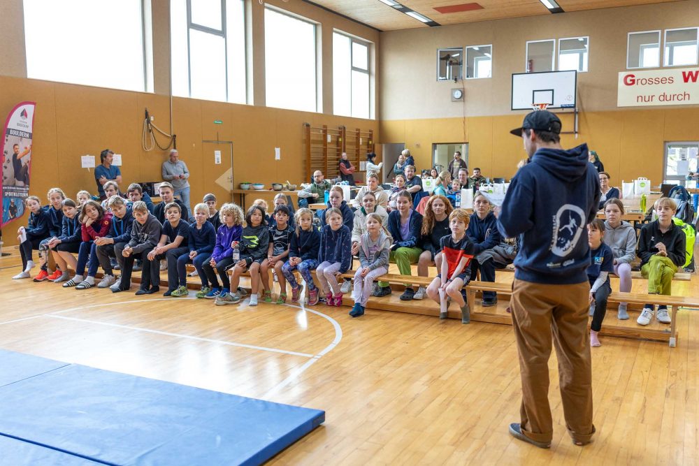 Begrüßung der 18. Vereinsmeisterschaft Sportklettern