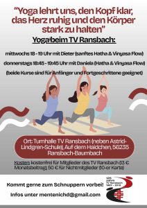 Yoga beim TV-Ransbach - Plakat